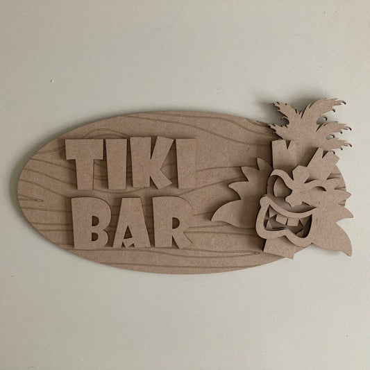 30cm Tiki Bar Sign