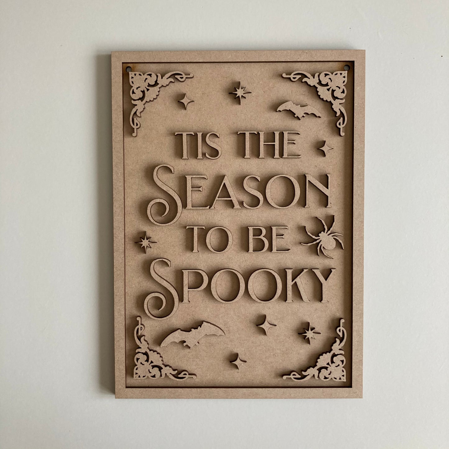 25cm Tis The Season To Be Spooky Sign