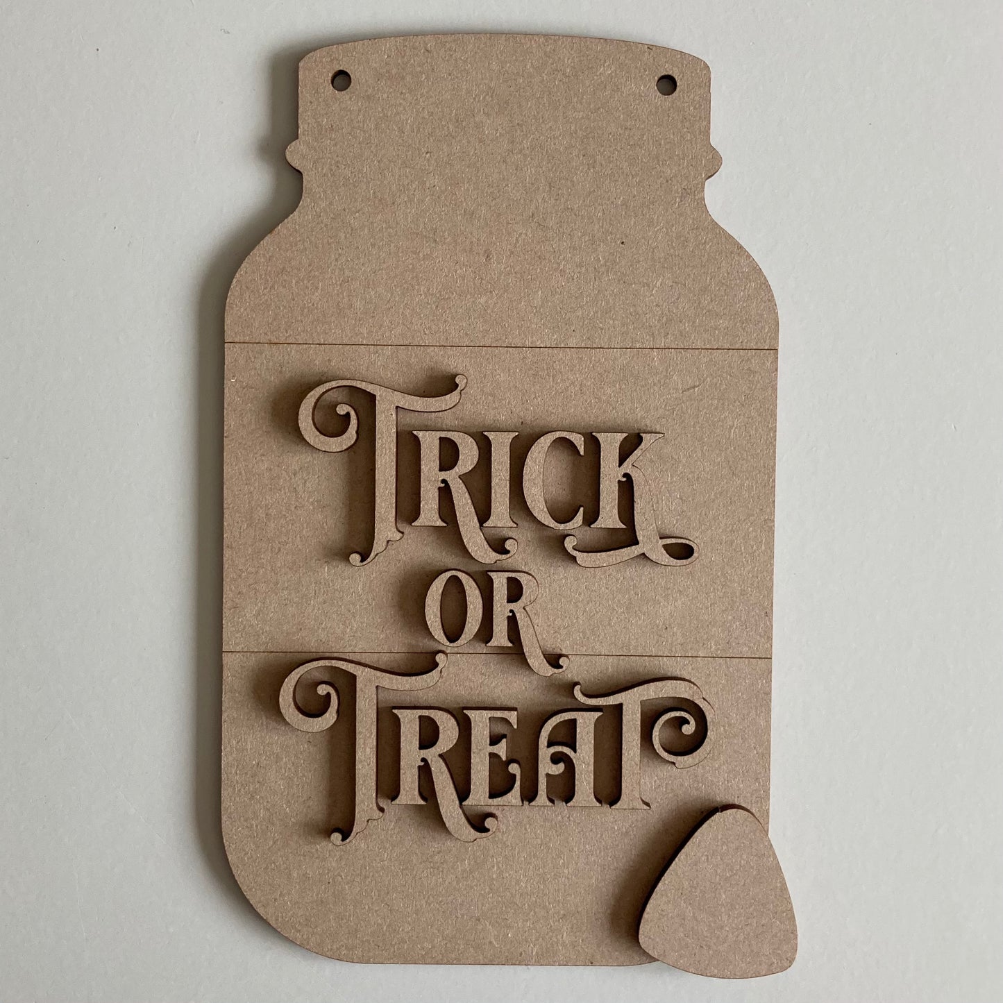 20cm Trick or Treat Mason Jar