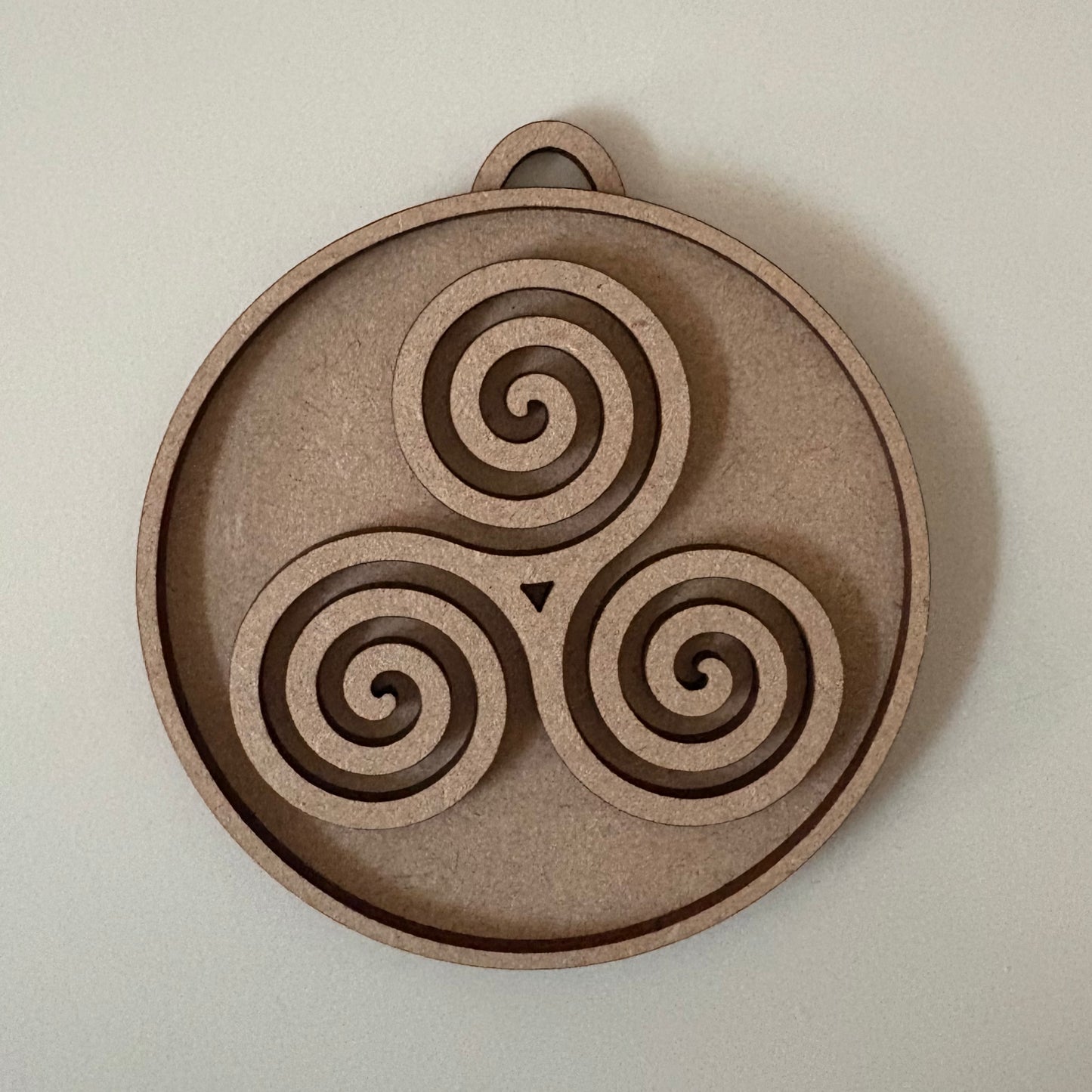 10cm Triple Spiral Round Bauble