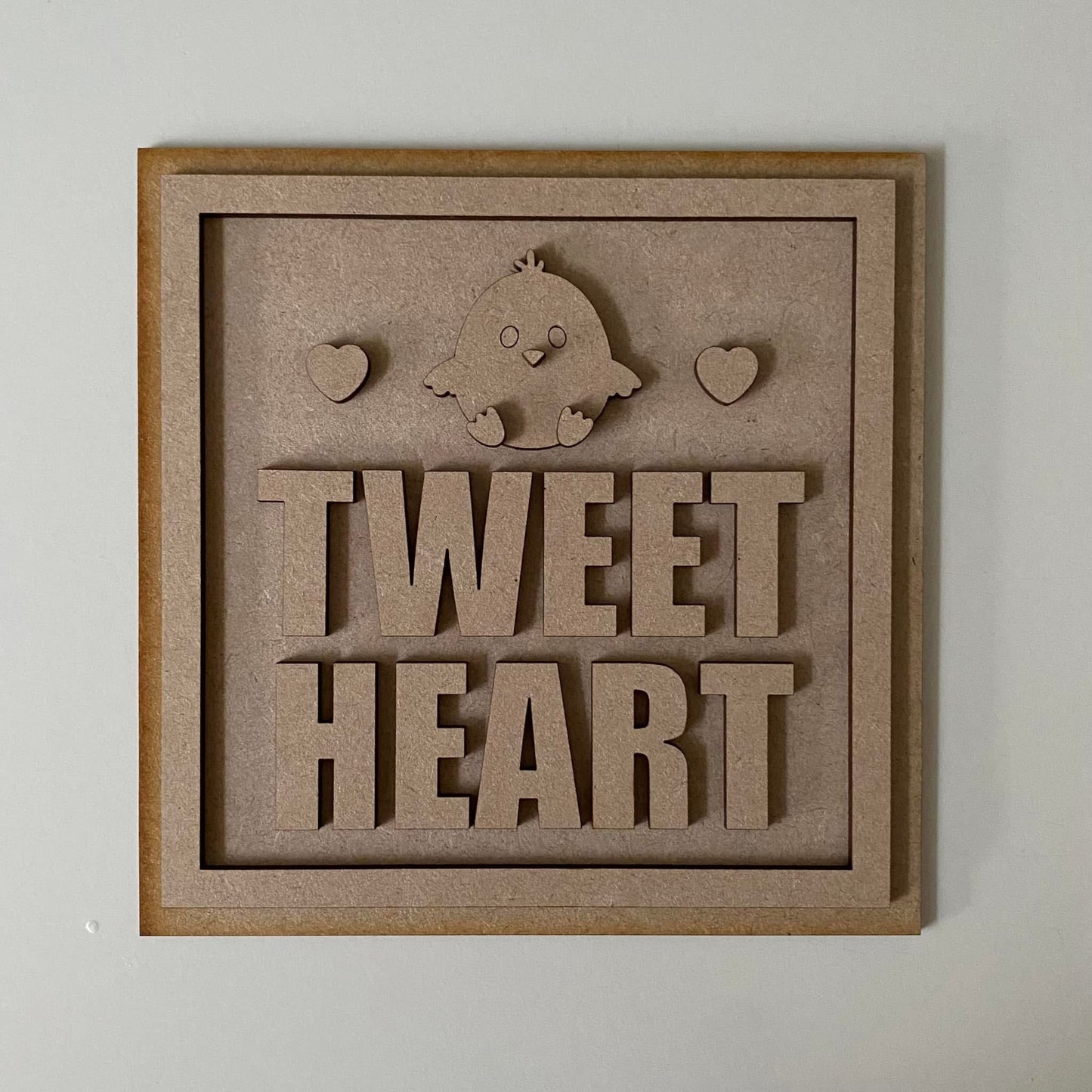 19cm Tweet Heart Sign