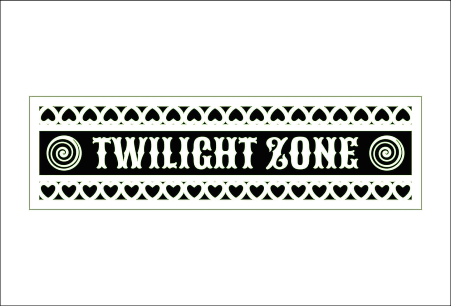 30cm Twilight Zone Street Sign