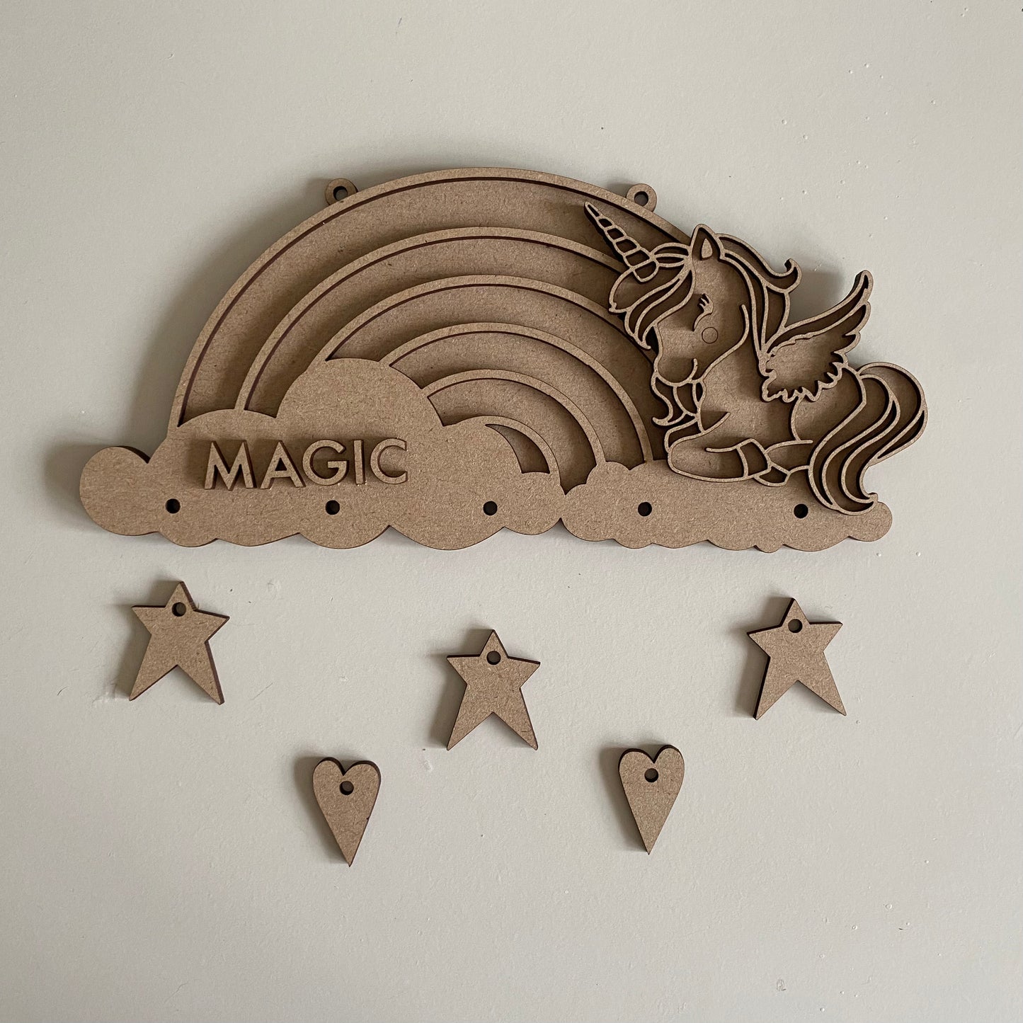 26cm Unicorn Hanging Sign