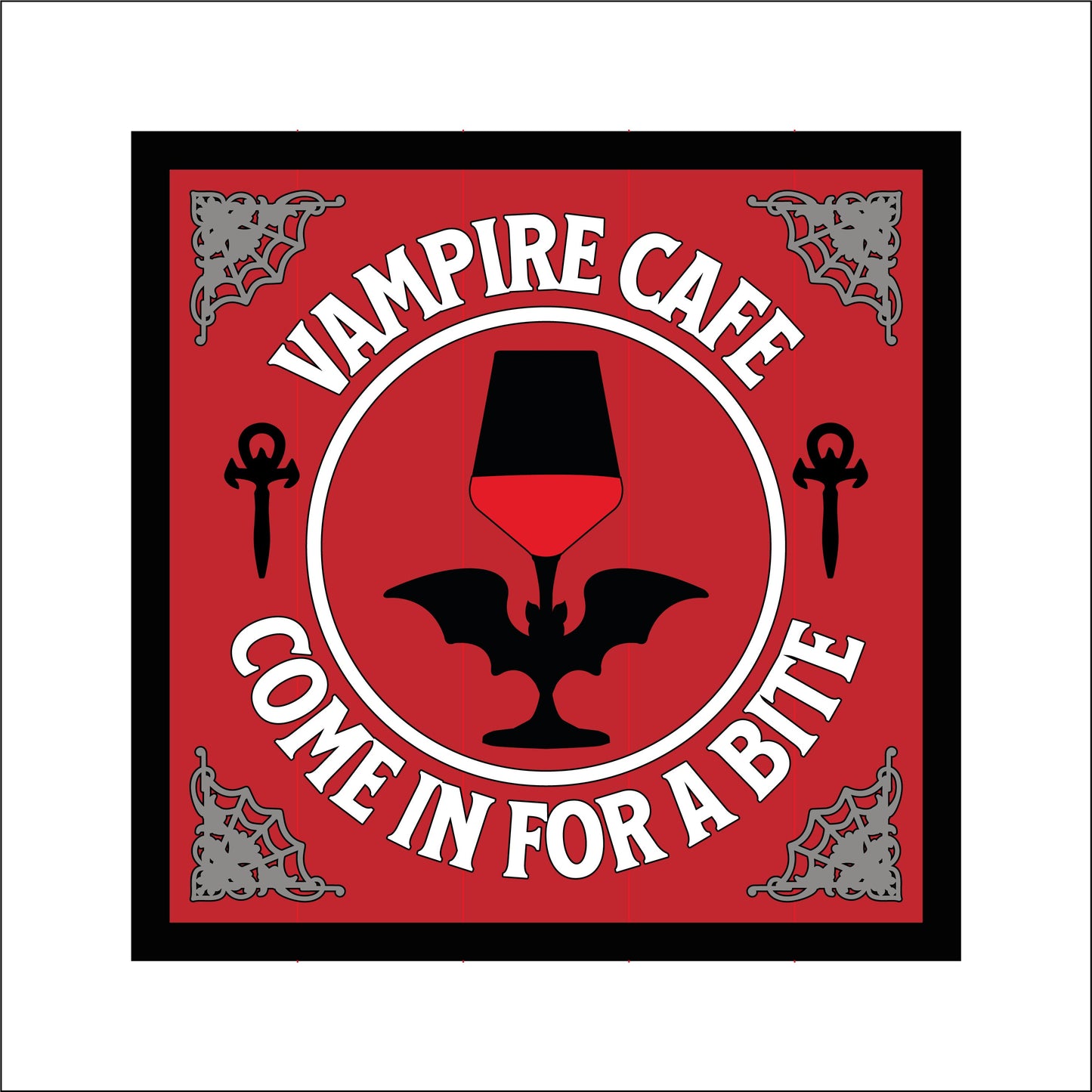 19cm Vampire Cafe Sign