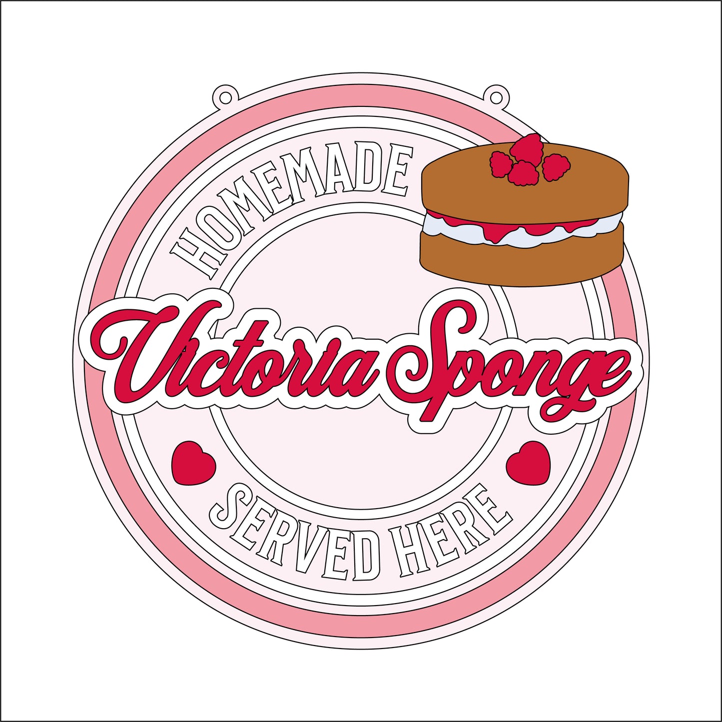 20cm Victoria Sponge Sign