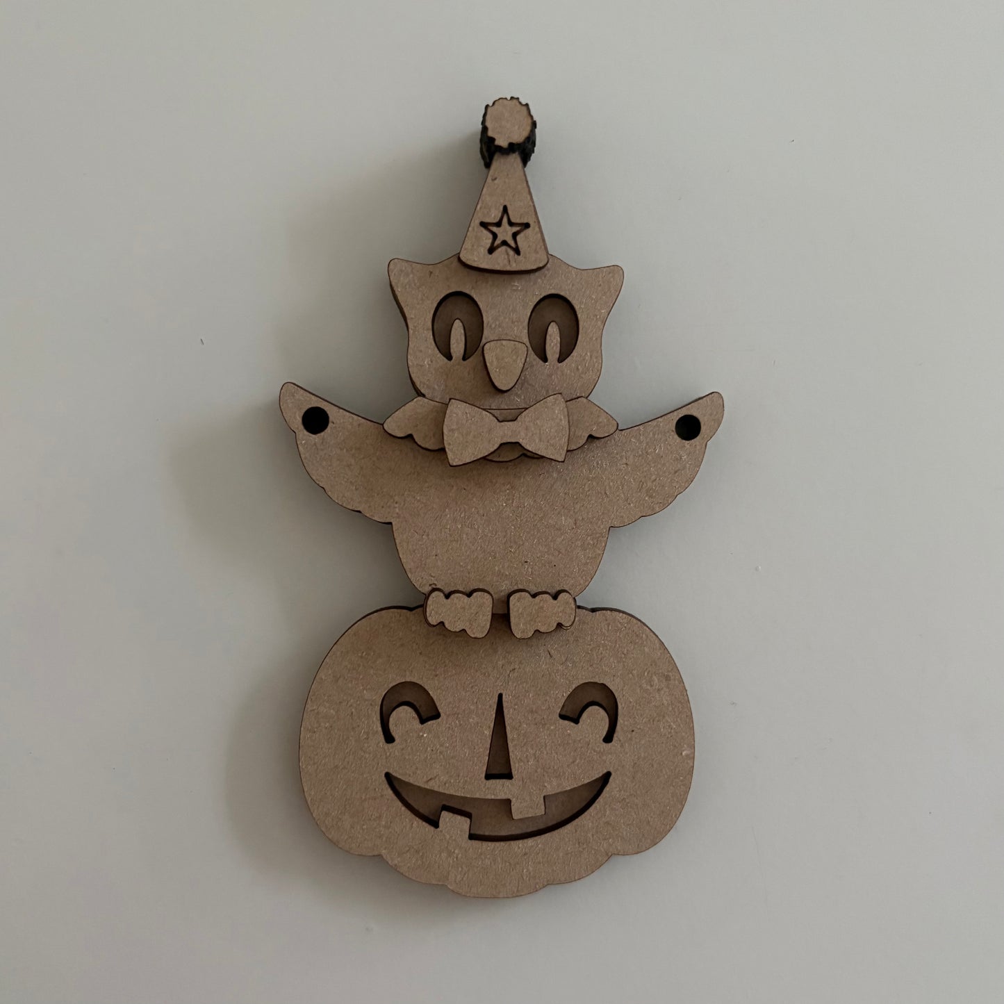 14cm Vintage Pumpkin & Owl Stacker