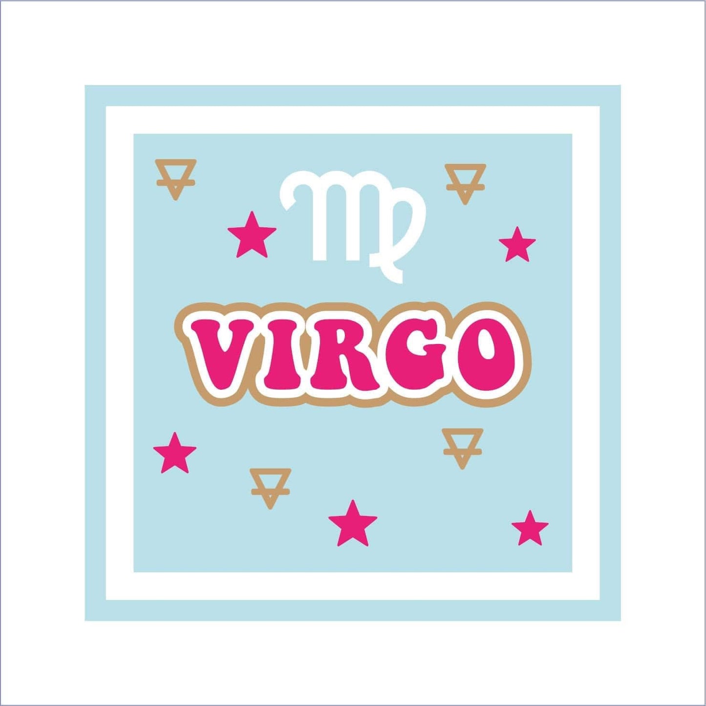 19cm Virgo Symbol Sign