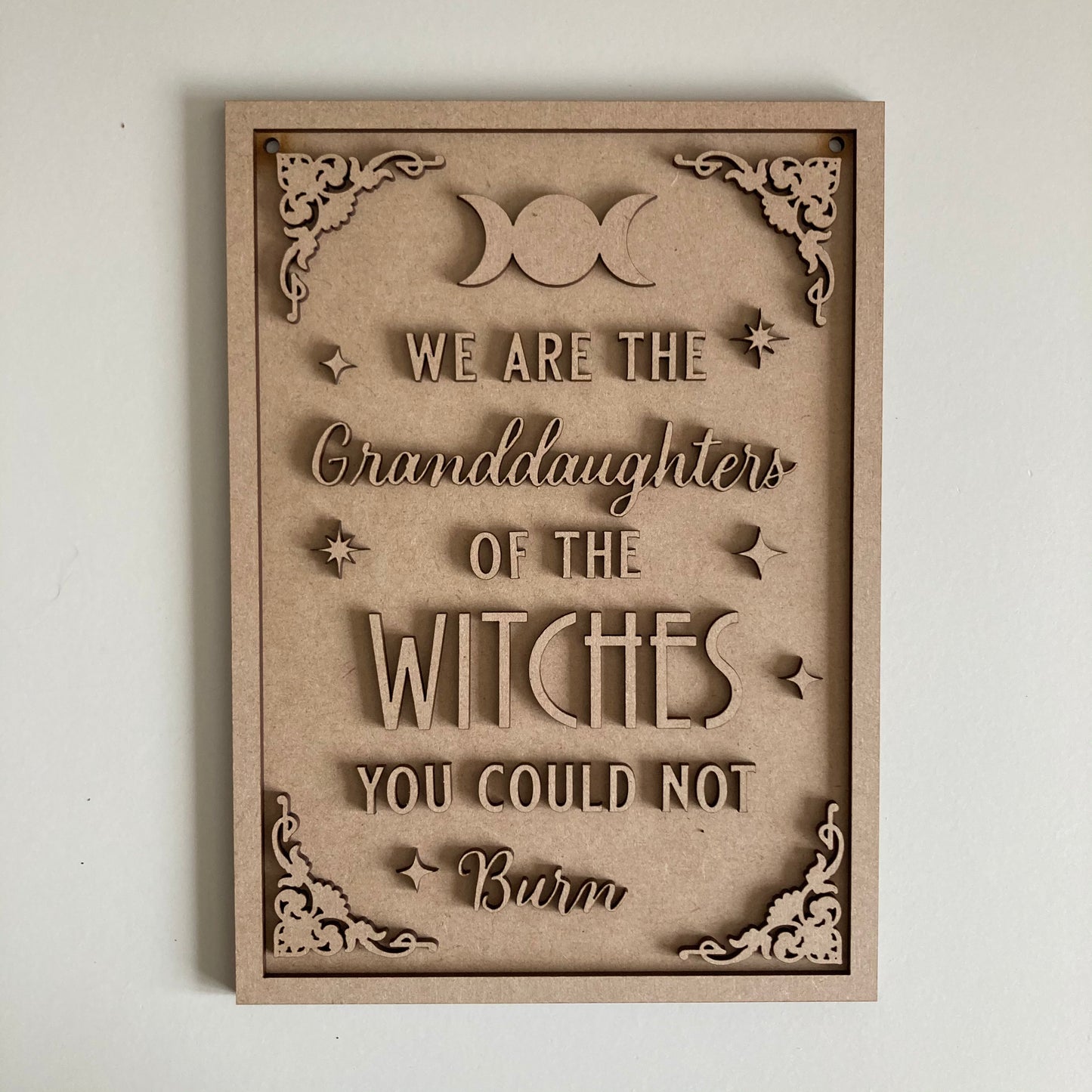 25cm We Are The Granddaughters Sign