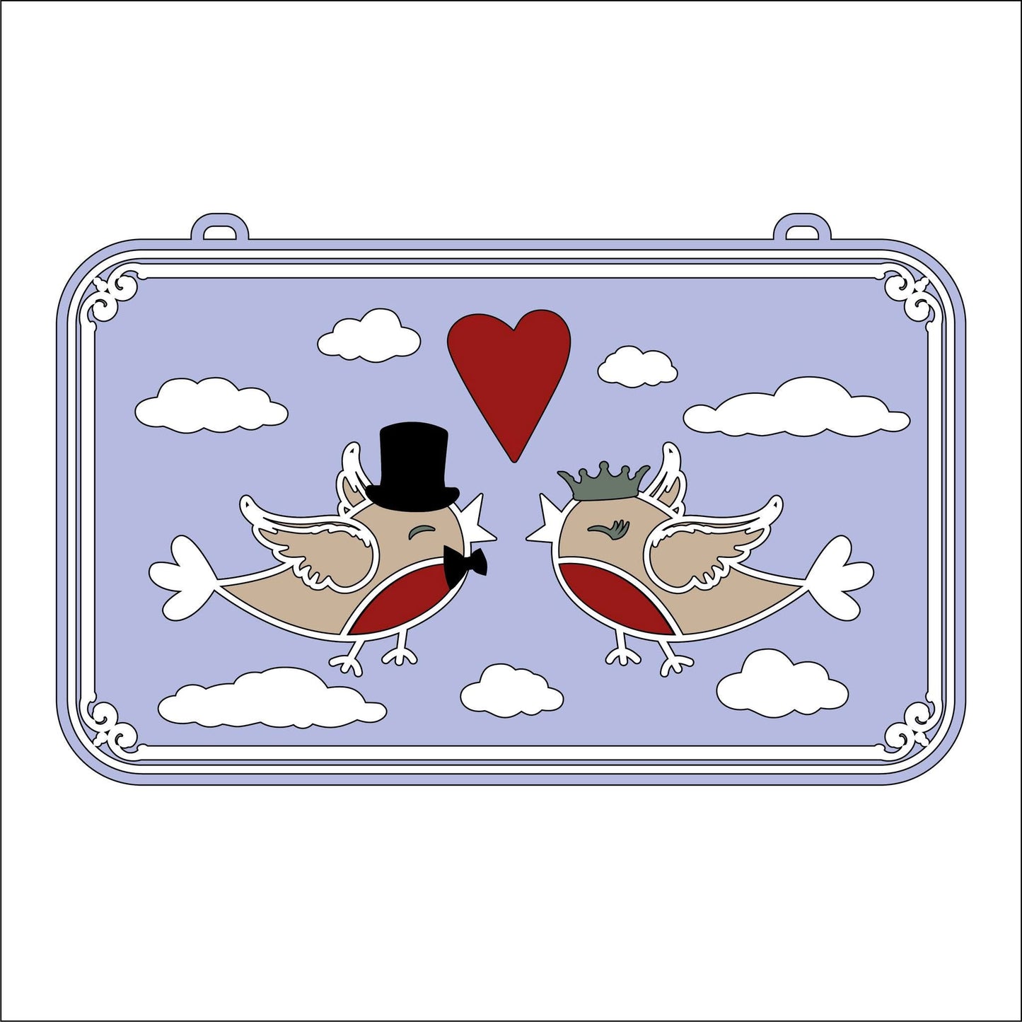 25cm Robins Wedding Sign