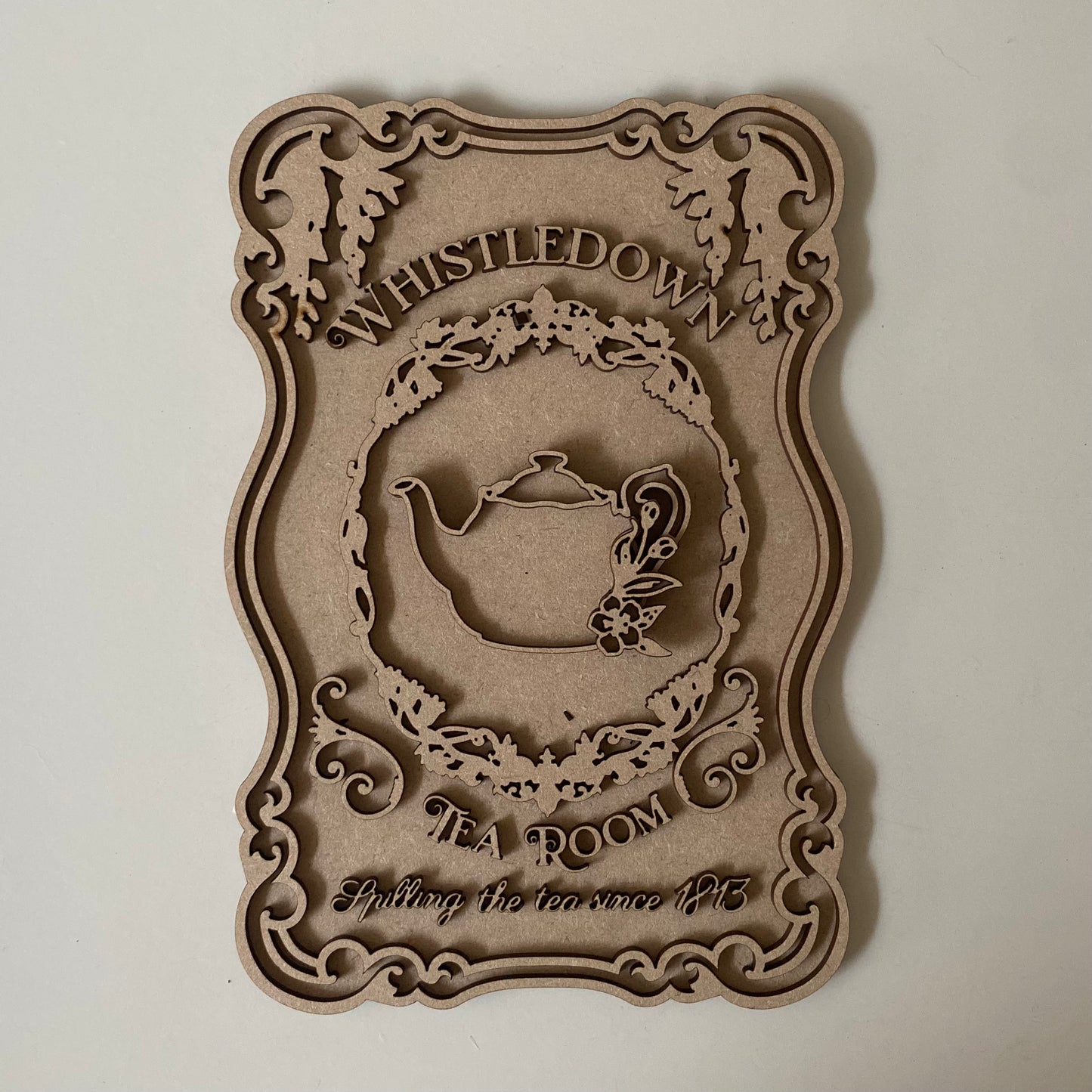 25cm Whistledown Tea Room Sign