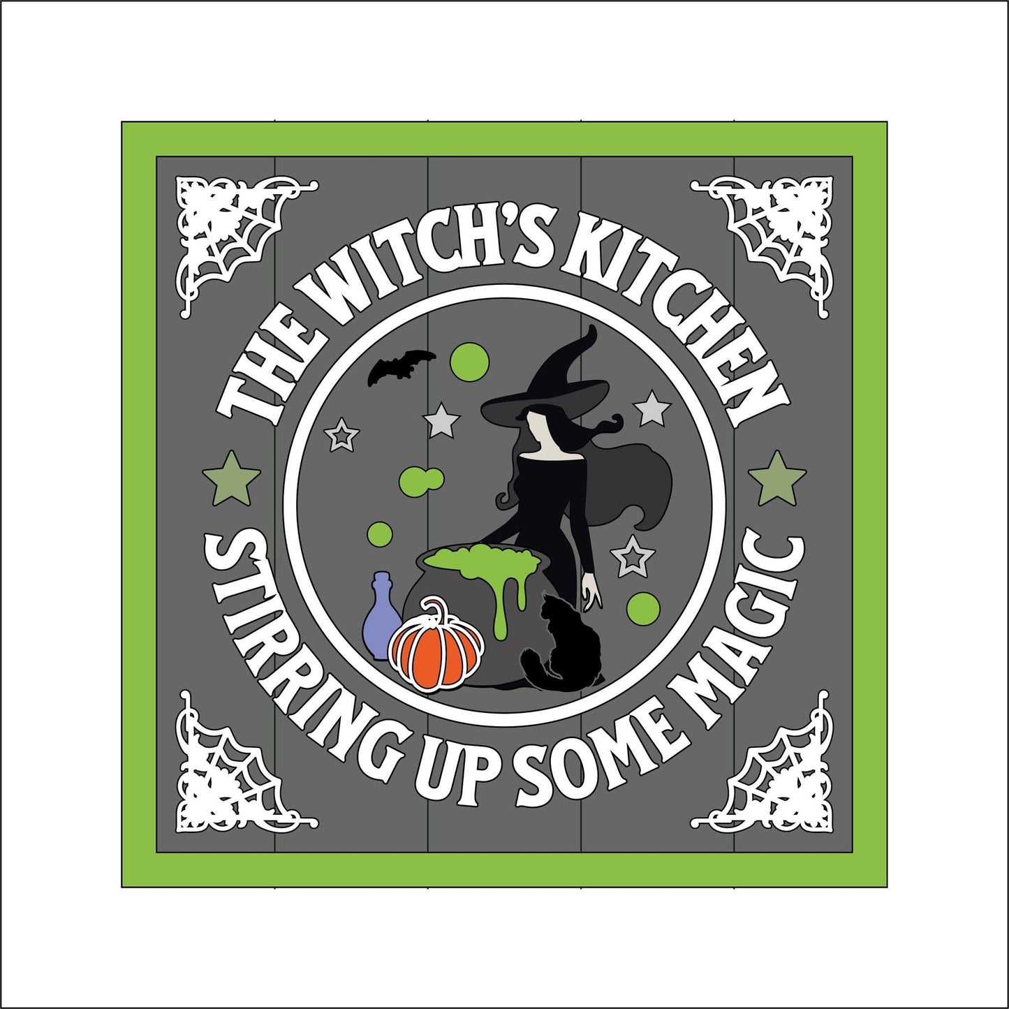19cm The Witch's Kitchen Sign