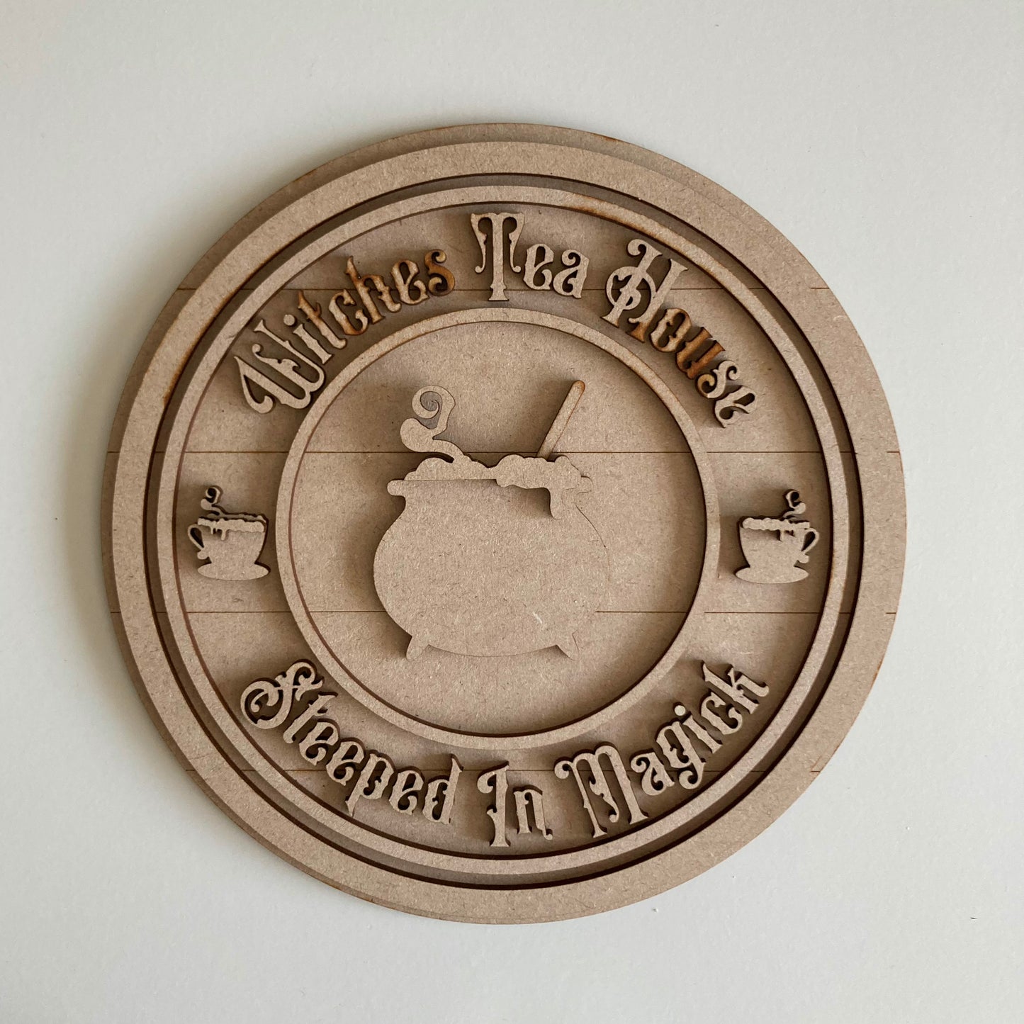 20cm The Witches Teahouse Sign