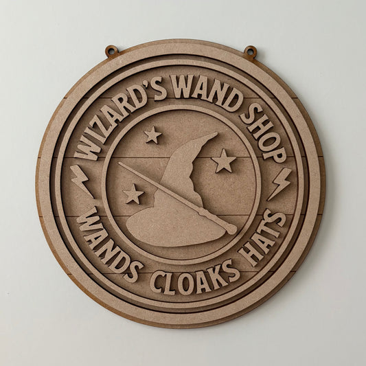 20cm Wizard's Wand Shop Sign