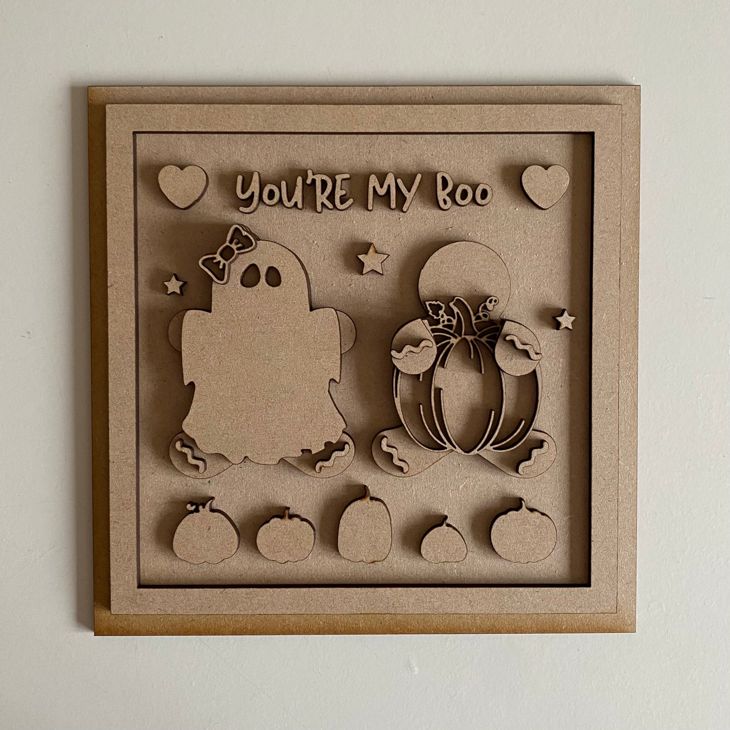 19cm You're My Boo Gingerbread Sign