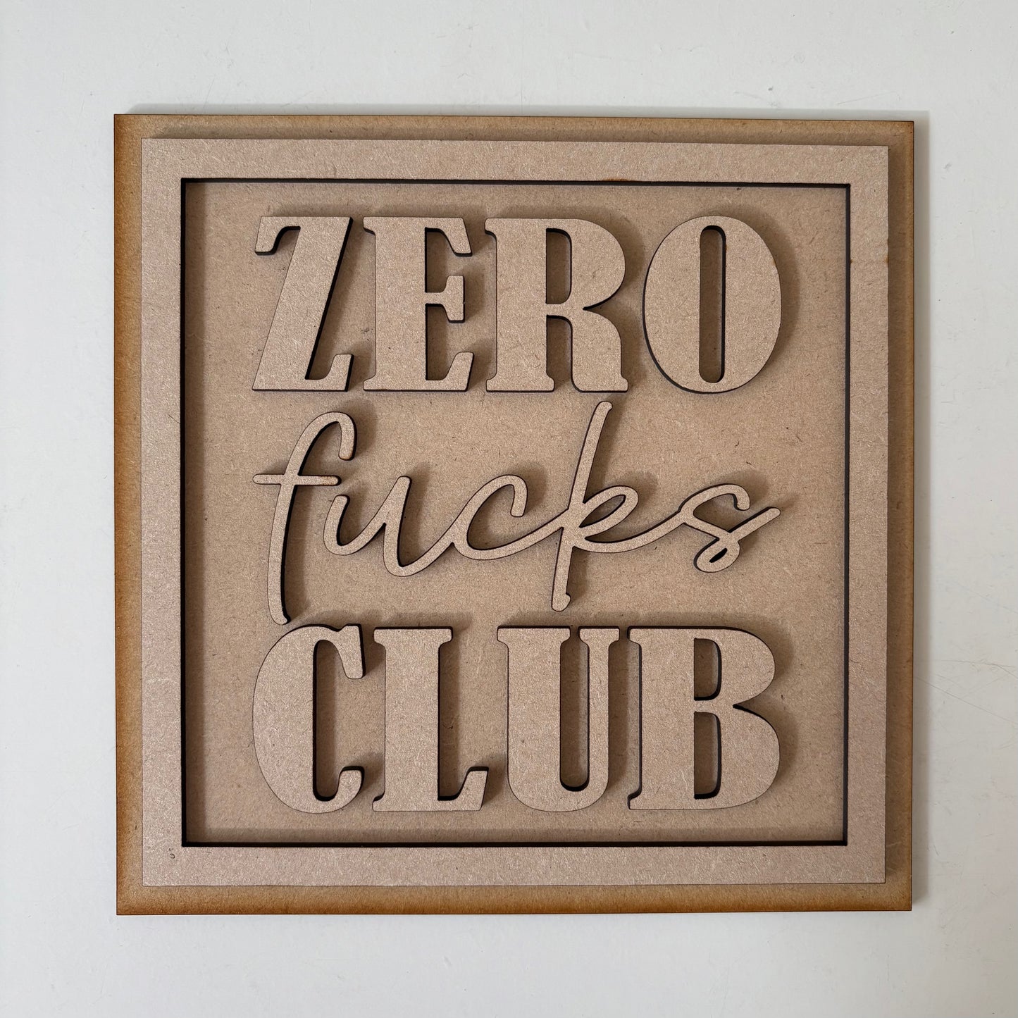 19cm Zero Fucks Club