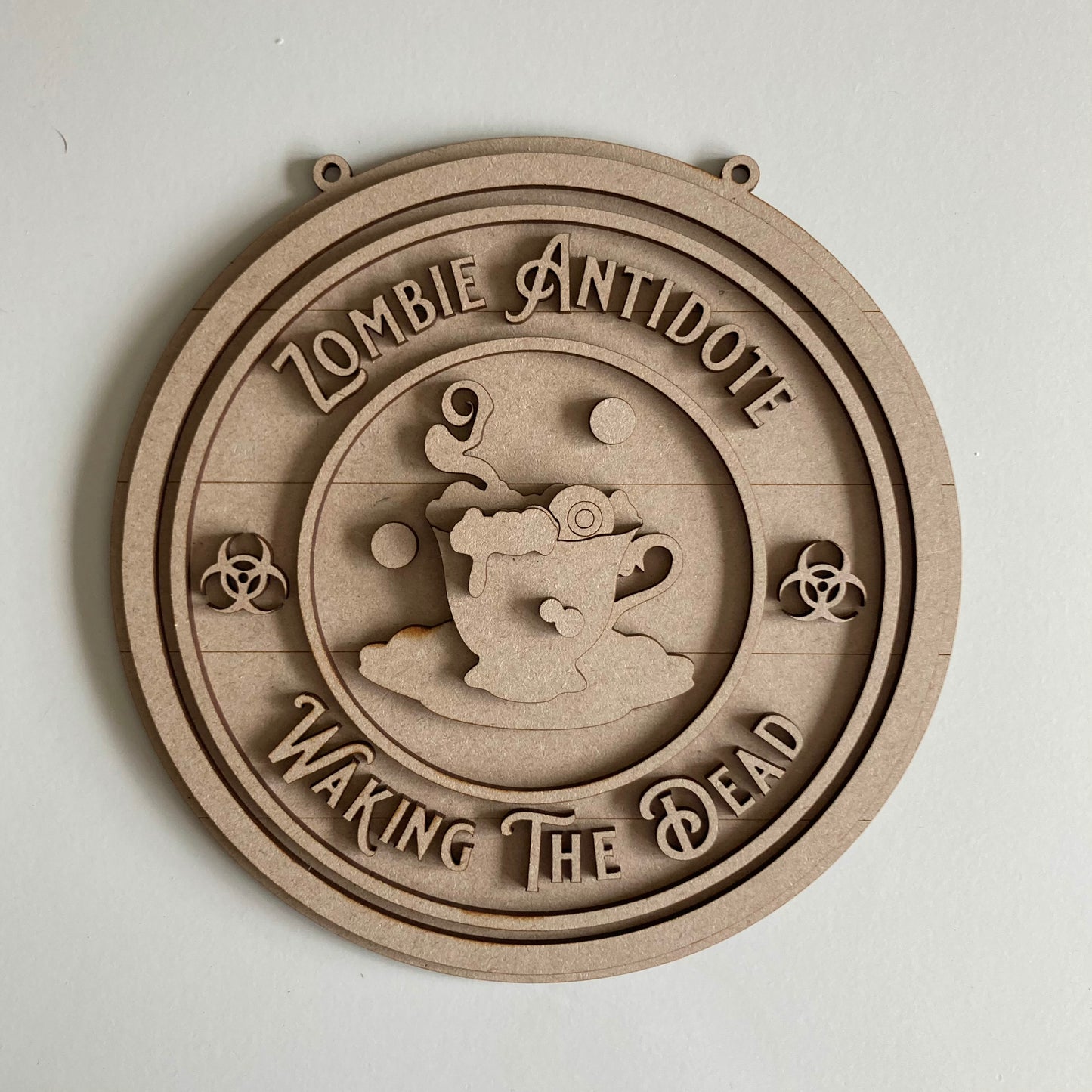 20cm Zombie Antidote Sign