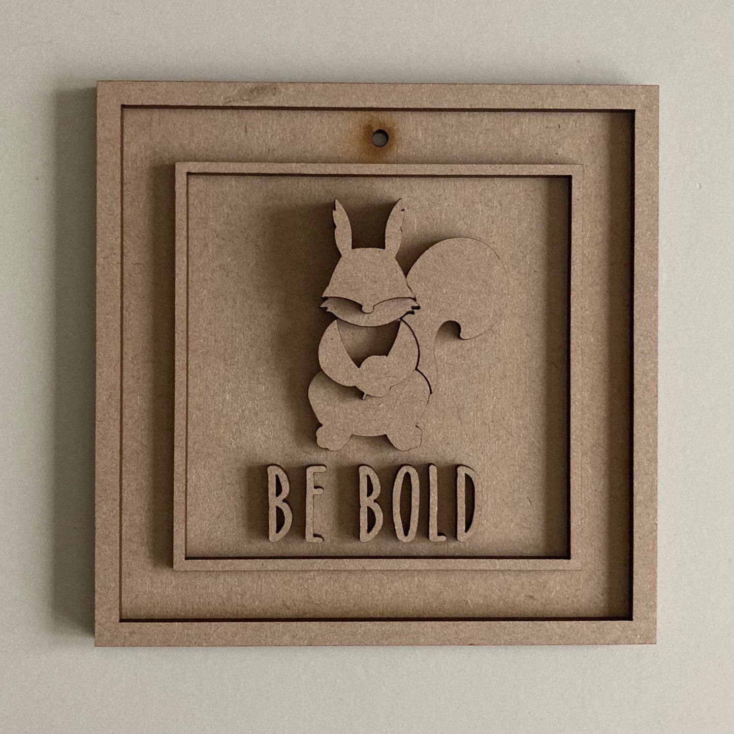 15cm Be Kind Squirrel Sign
