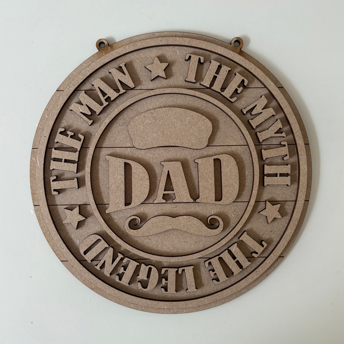 20cm Dad The Man The Myth The Legend Flat Cap Sign