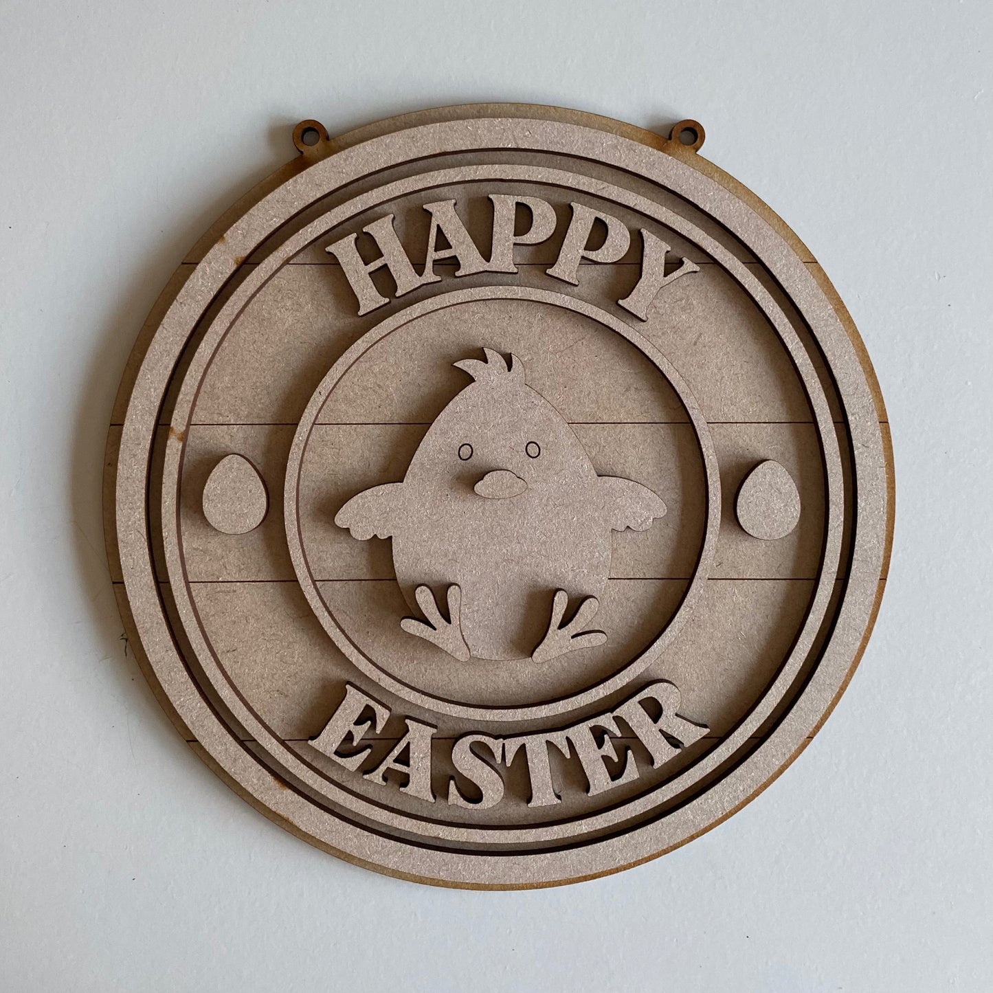 20cm Happy Easter Chick Round Sign