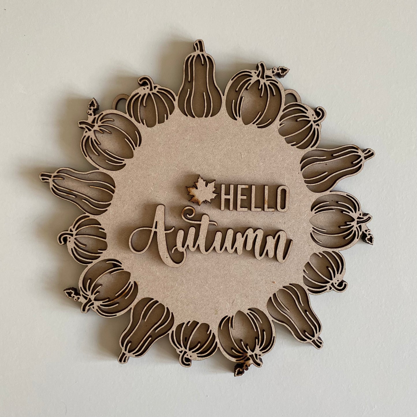 20cm Hello Autumn Pumpkin & Squash Wreath