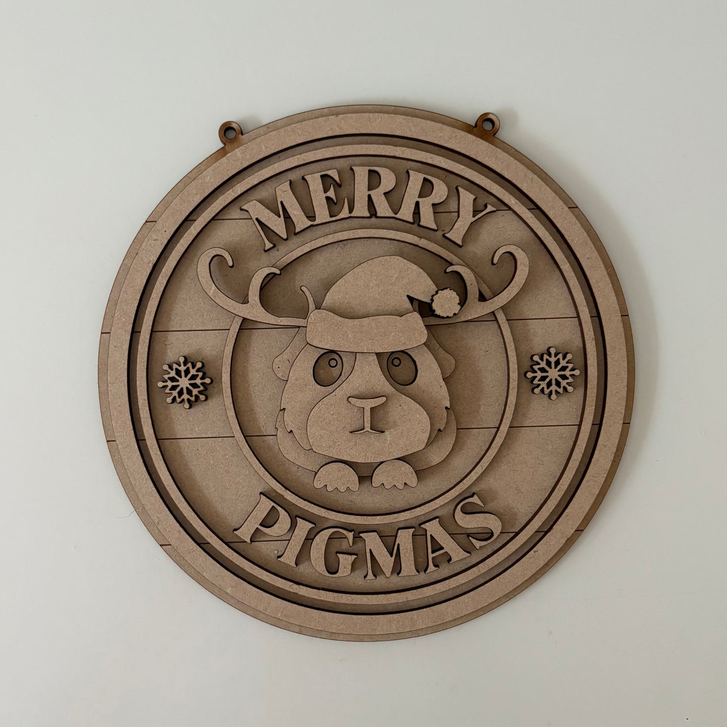 20cm Merry Pigmas Guinea Pig Sign