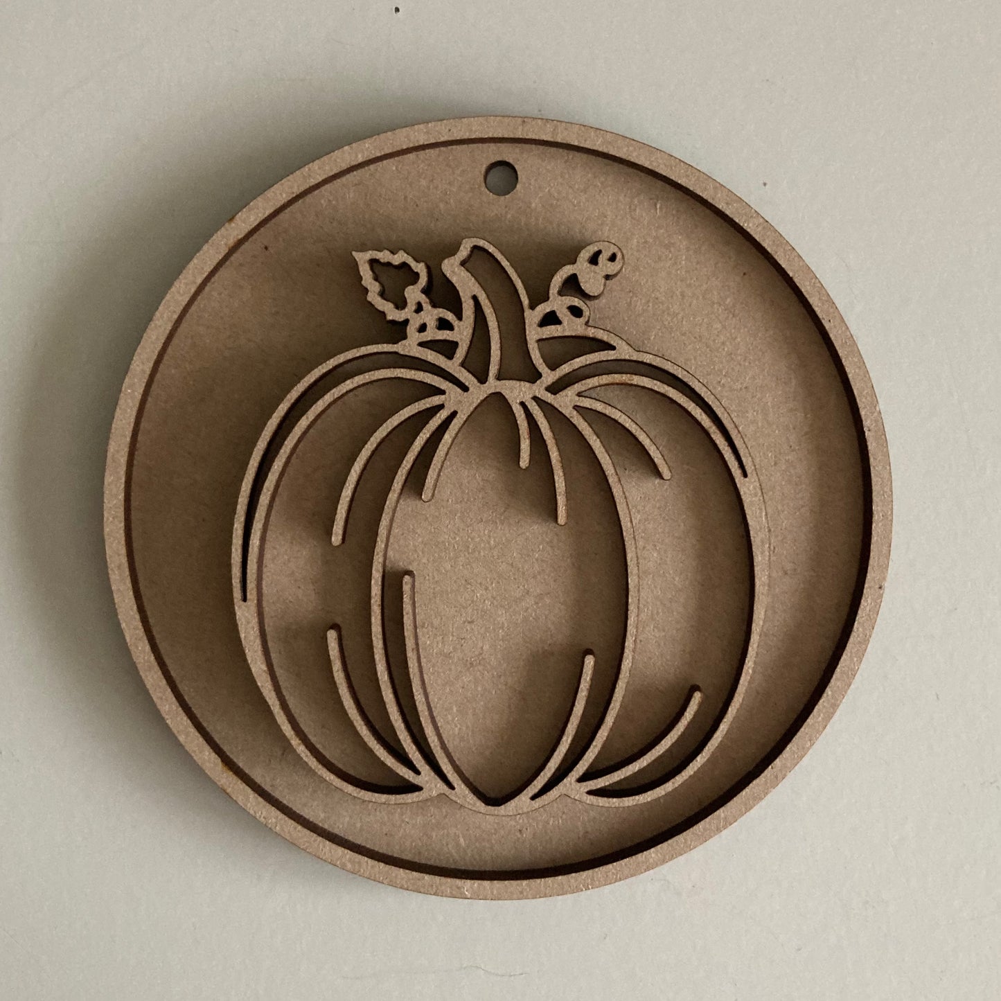 10cm Pumpkin Round Bauble