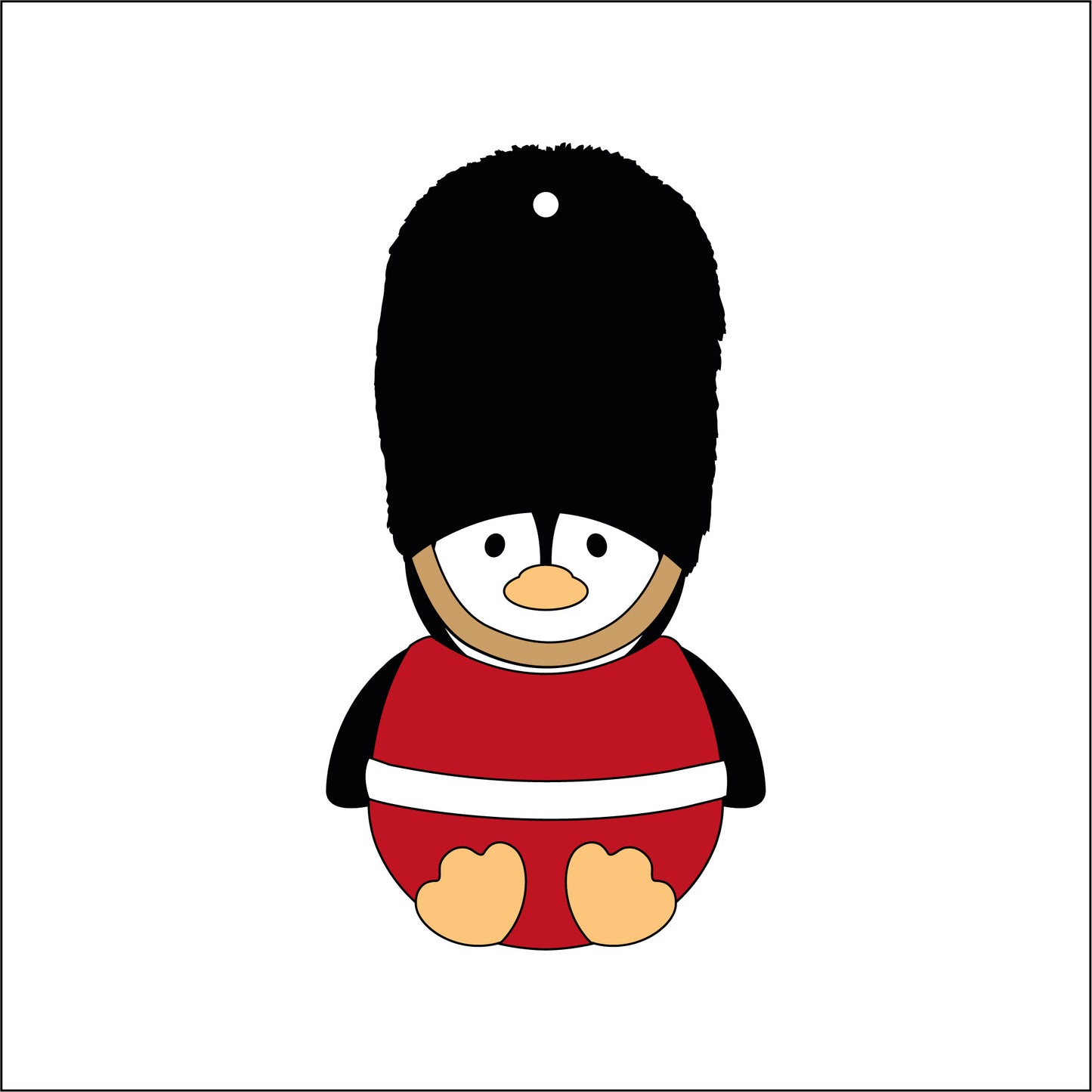 13cm Penguin Royal Guard Decoration