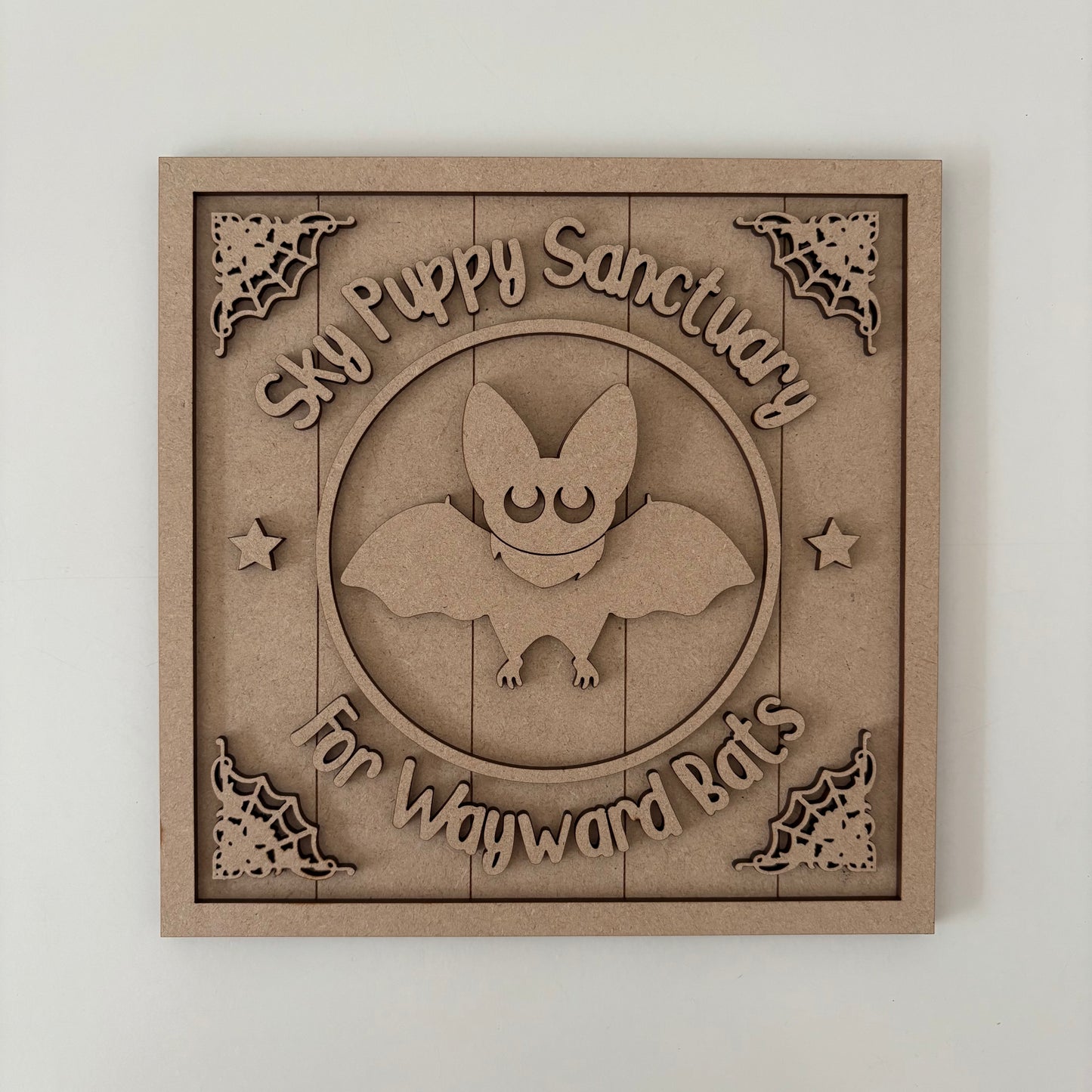 19cm Sky Puppy Sanctuary Sign