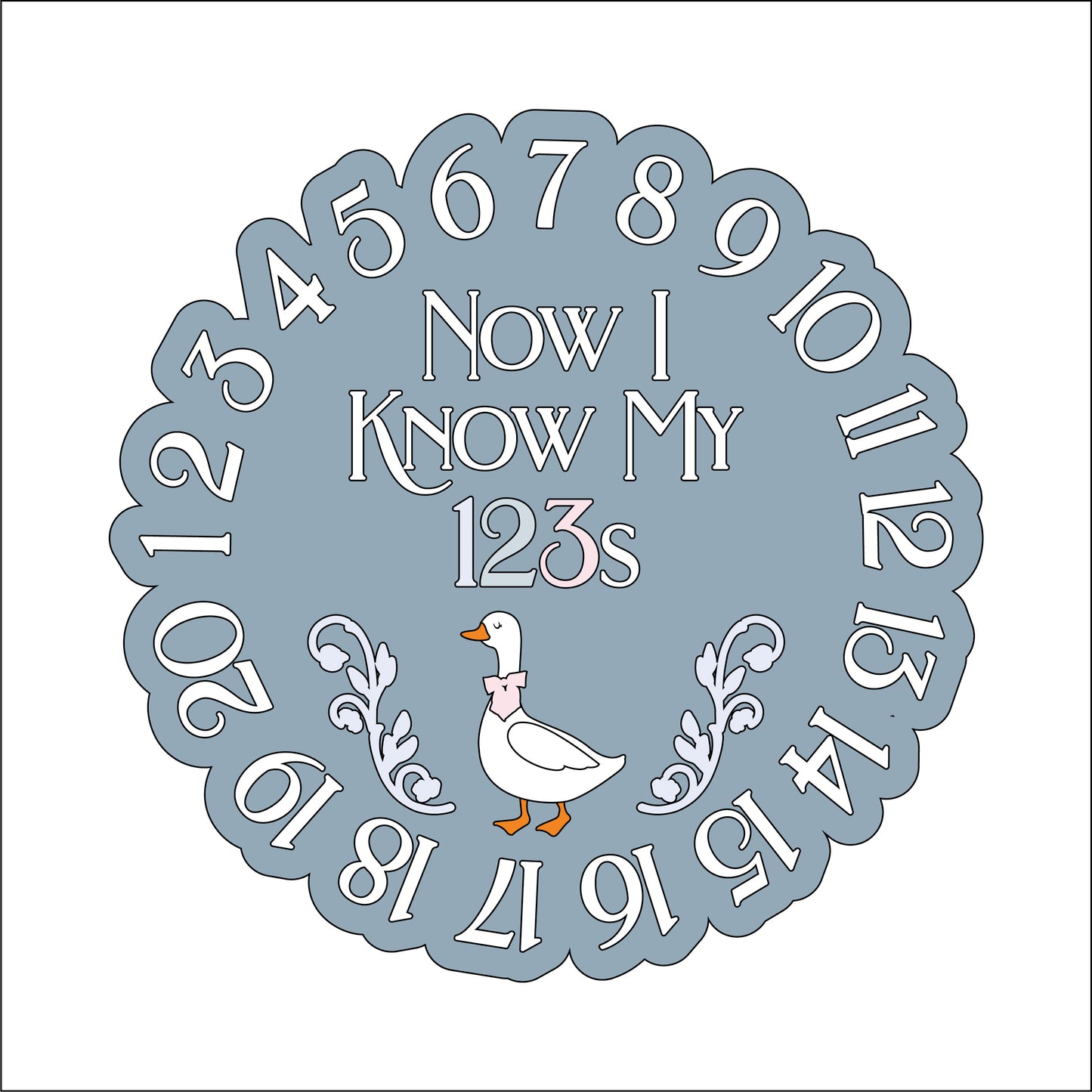 20cm Numbers Goose Sign