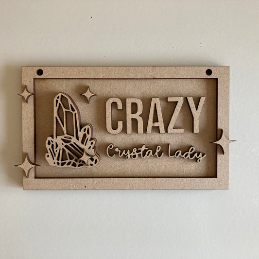 13cm Crazy Crystal Lady Mini Frame