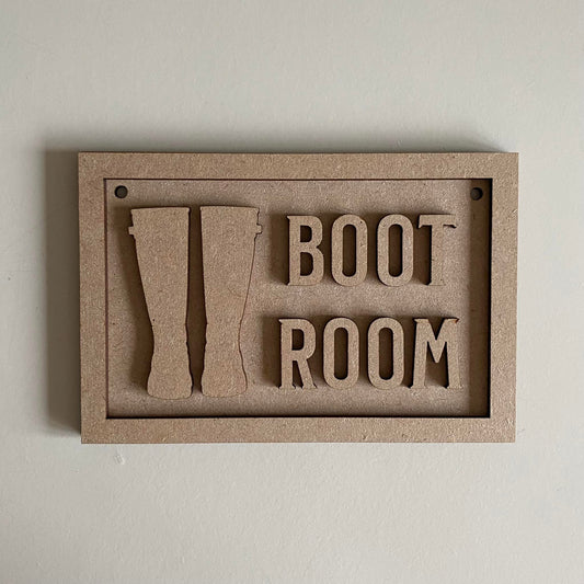 15cm Boot Room Sign