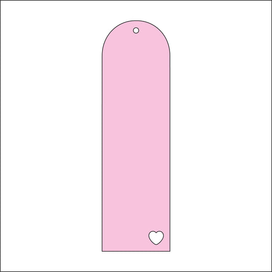 17cm Arch Bookmark With Heart Cutout