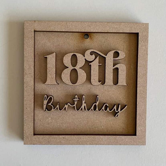 9cm 18th Birthday Mini Frame