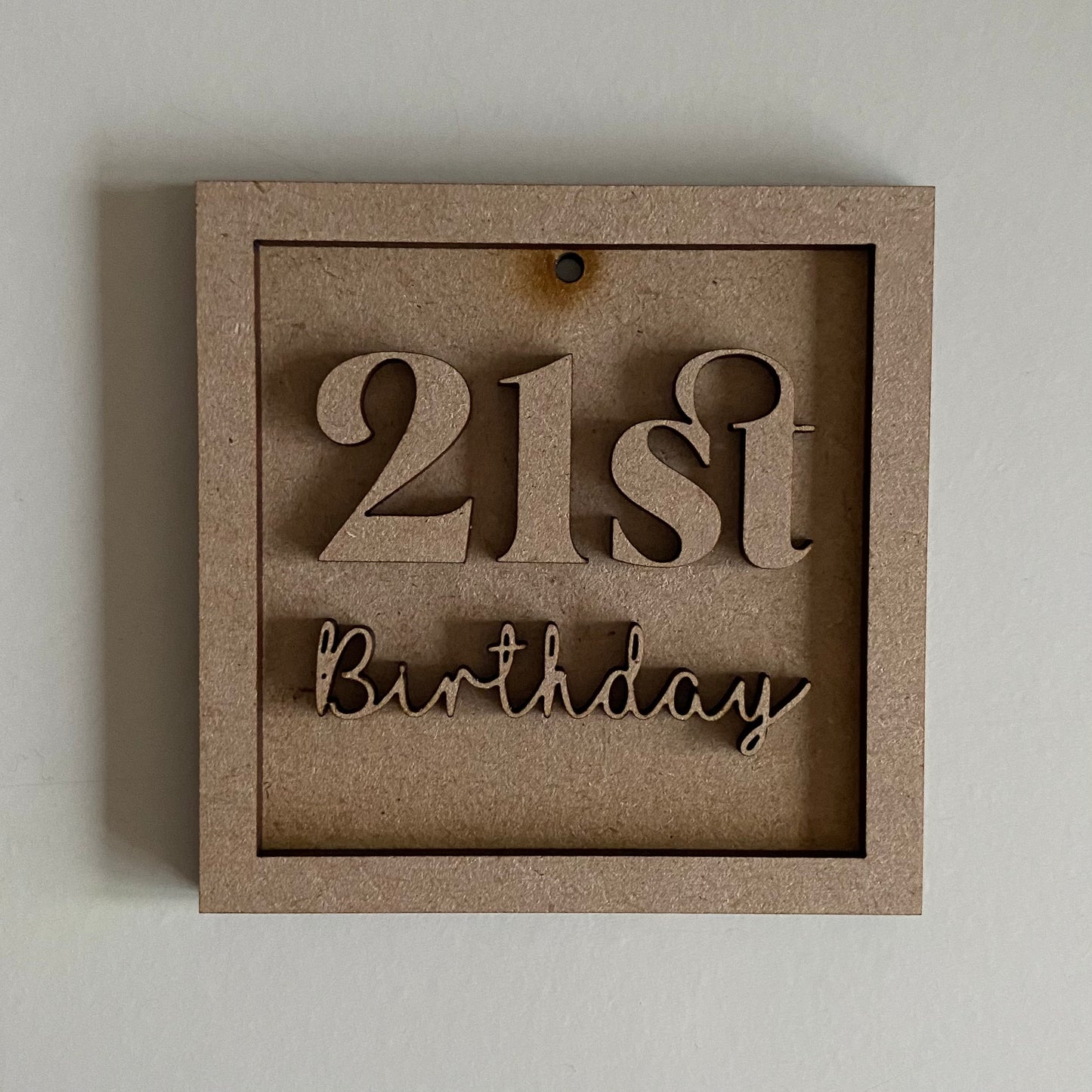 9cm 21st Birthday Mini Frame