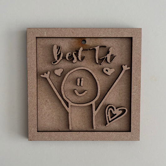 9cm Best TA Stick Figure Mini Frame