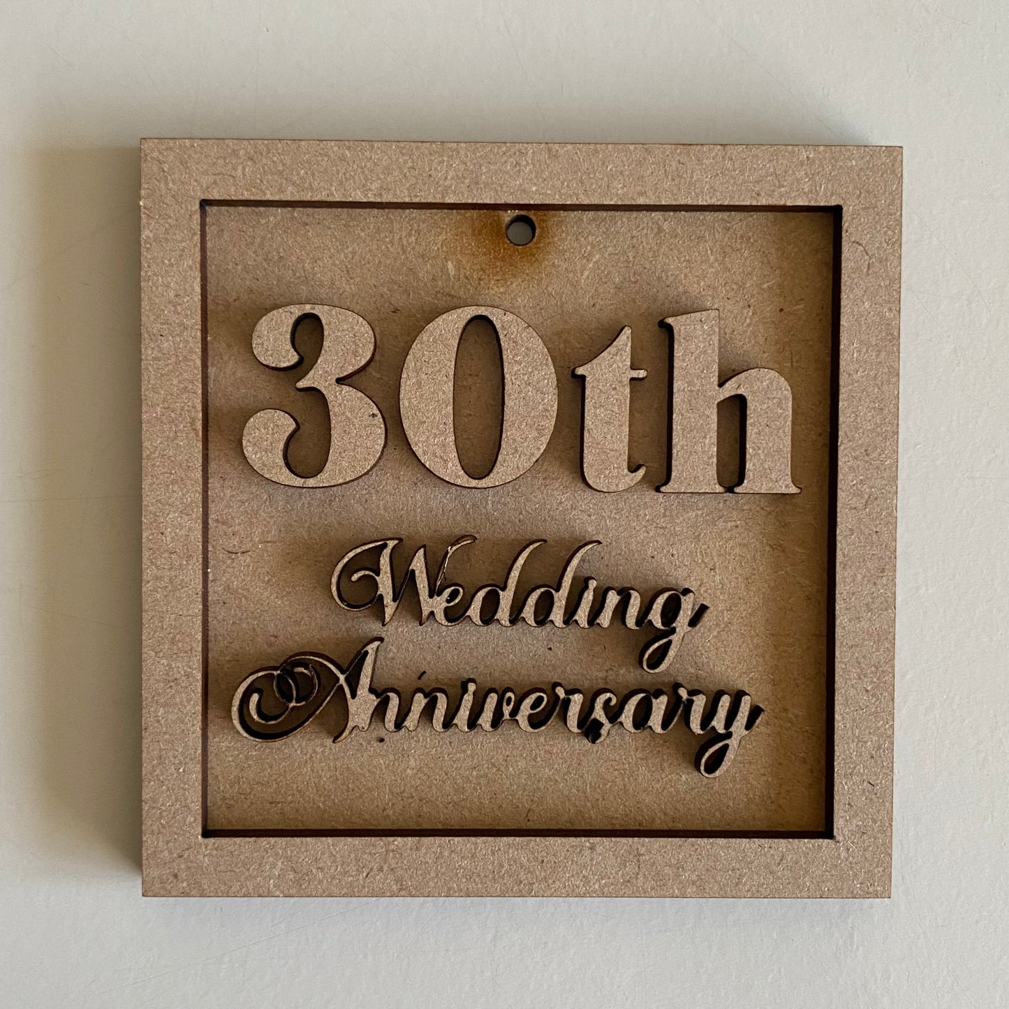 30th Wedding Anniversary Mini Frame