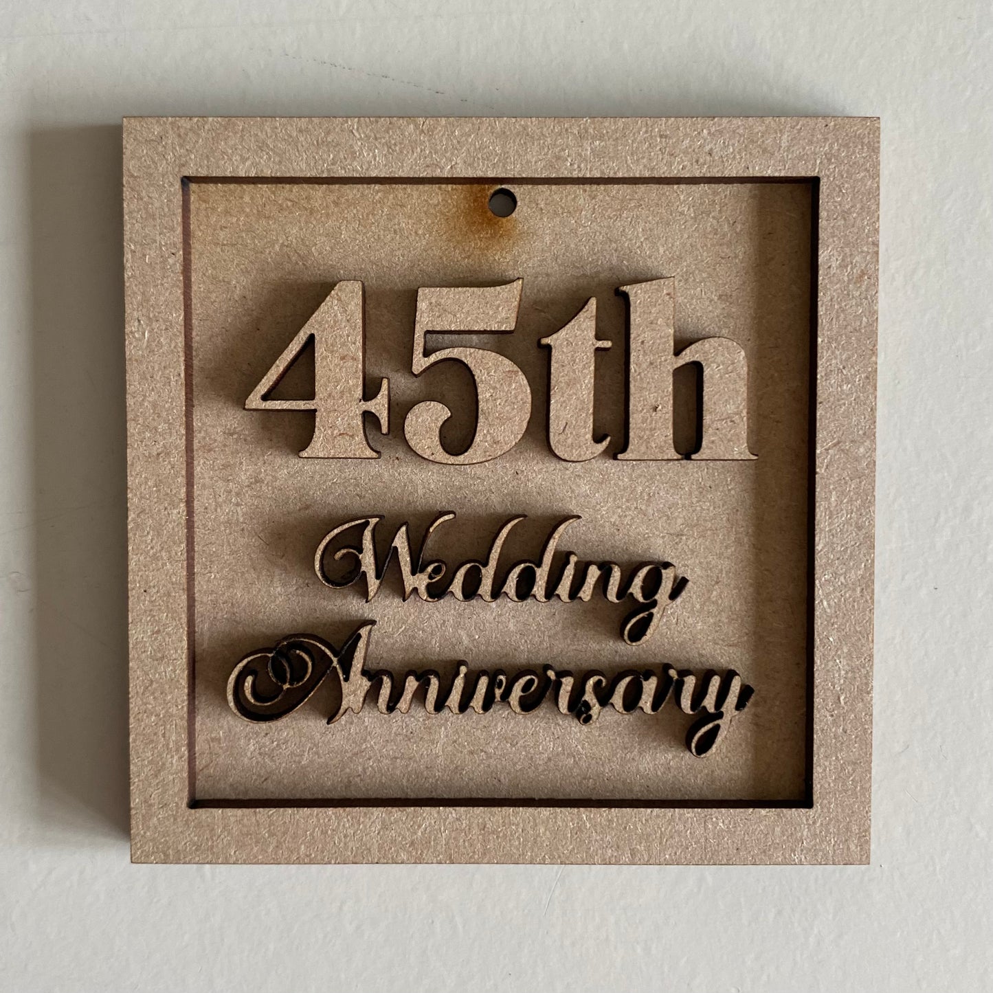 45th Wedding Anniversary Mini Frame