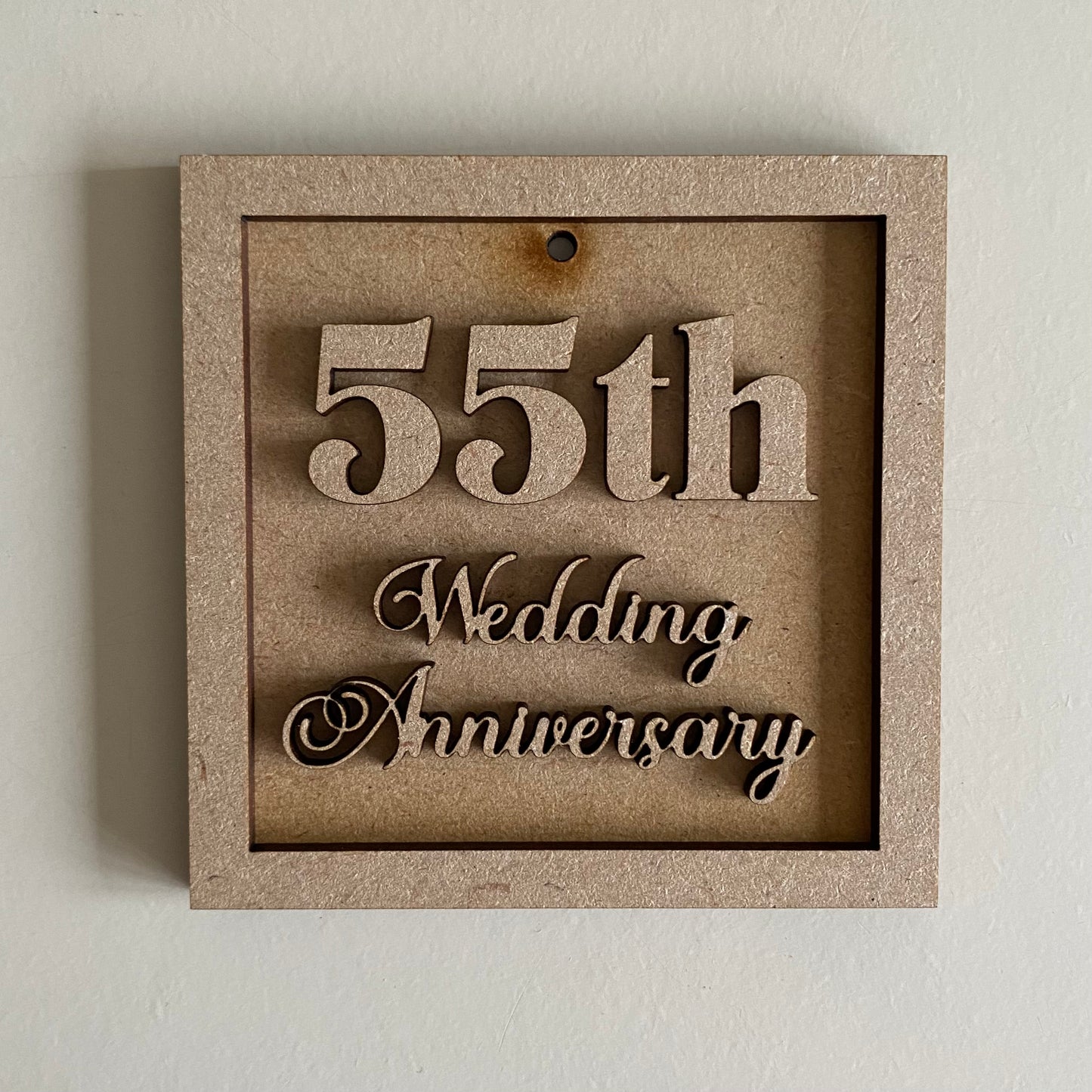 55th Wedding Anniversary Mini Frame