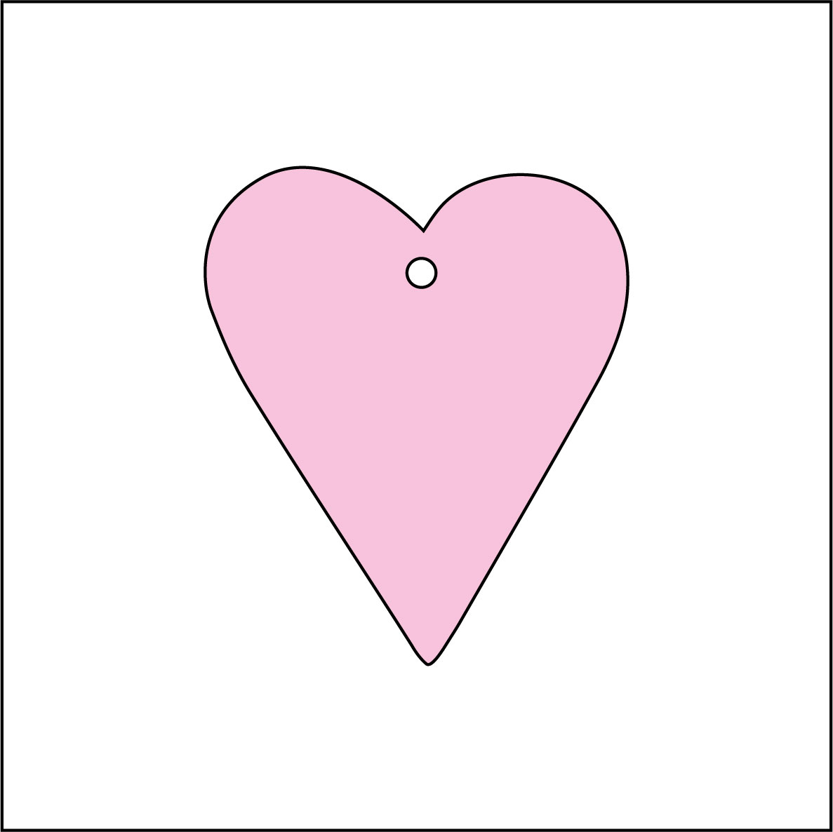 6cm Primitive Heart Shape