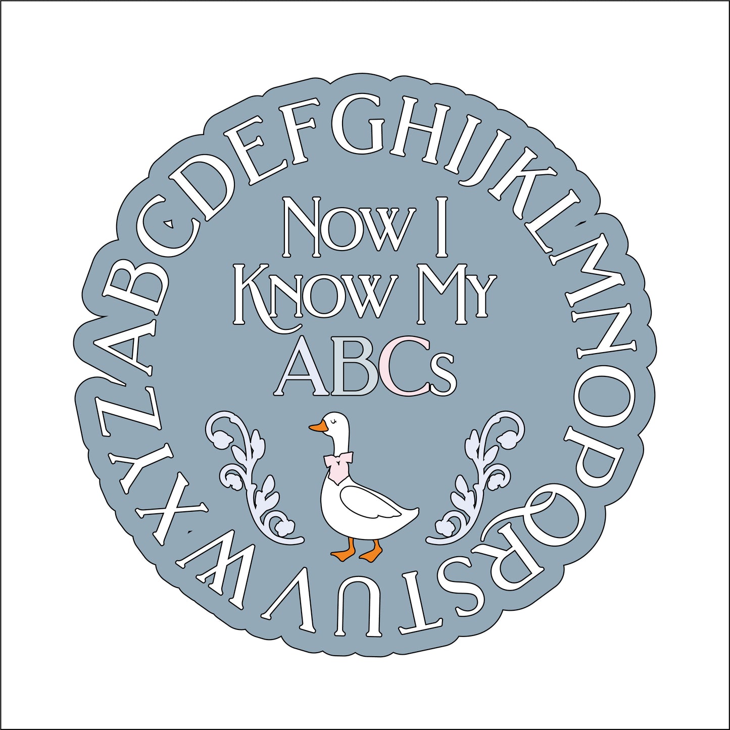 20cm Alphabet Goose Sign