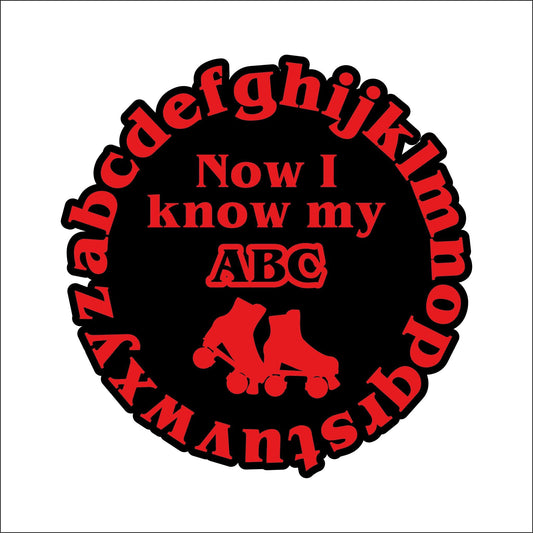 20cm Alphabet Rollerskates Sign