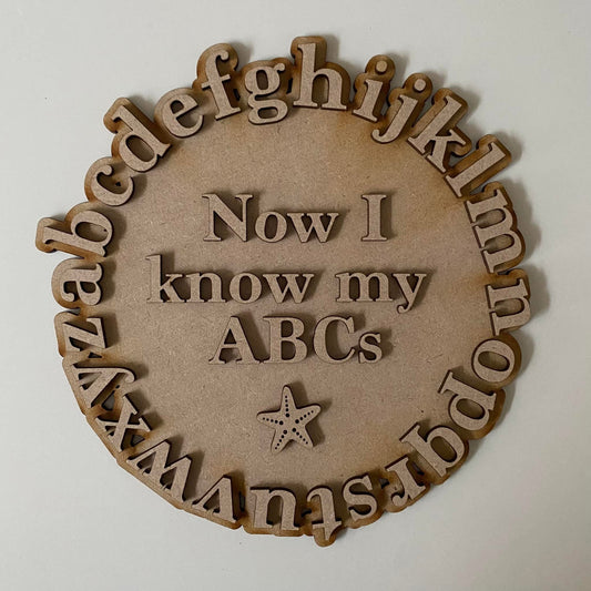 20cm Alphabet Starfish Sign