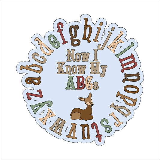 20cm Alphabet Woodland Sign