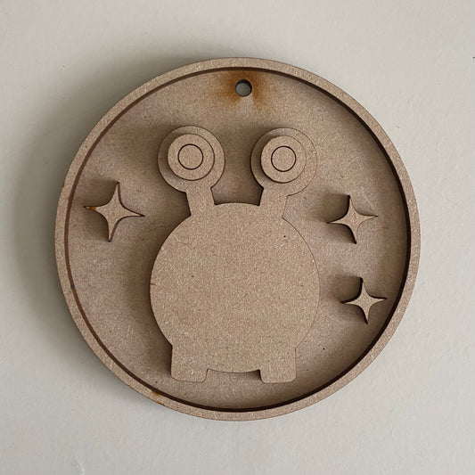 10cm Alien With Goggle Eyes Bauble