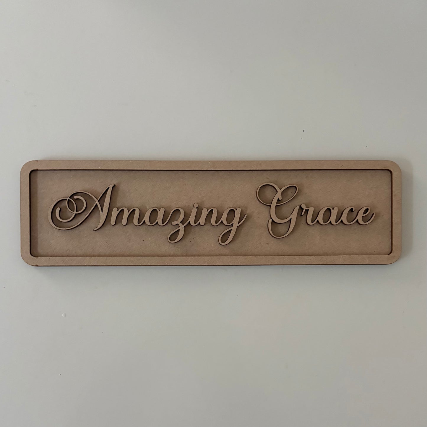 30cm Amazing Grace Rectangle Sign
