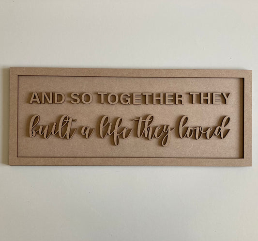 30cm And So Together They Built A Life They Loved