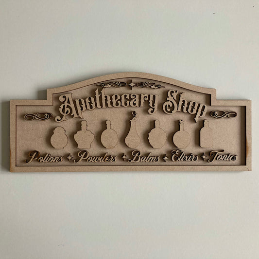 30cm Apothecary Shop Sign