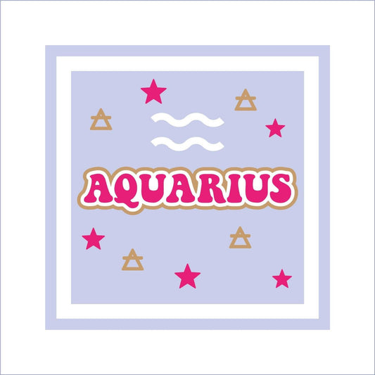 19cm Aquarius Symbol Sign