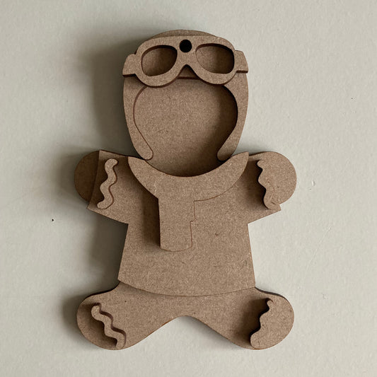 10cm Aviator Gingerbread Character