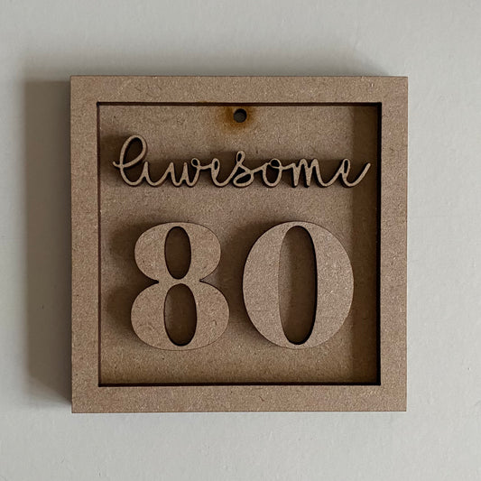 9cm Aweome 80 Milestone Mini Frame